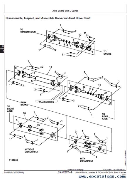 John Deere Loaders 444H/544H Repair PDF Manual TM1638