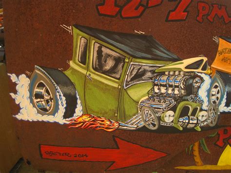 retro ratster art tiki hot rod art paradise von dutch posca rat fink ...