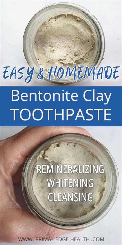 Bentonite Clay Toothpaste Recipe