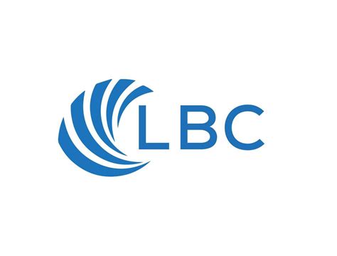 LBC abstract business growth logo design on white background. LBC ...