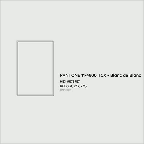 About PANTONE 11-4800 TCX - Blanc de Blanc Color - Color codes, similar ...