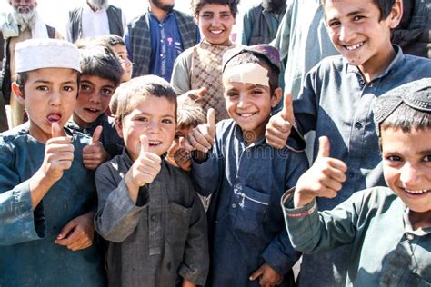 Afghanistan Refugee Camp Children in the North West in the Middle ...