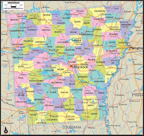 Arkansas County Map | Images and Photos finder