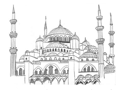 Mosque Drawing at GetDrawings | Free download