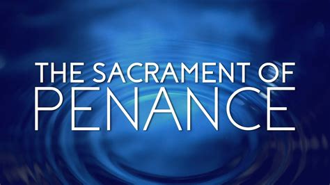 Sacrament of Penance - YouTube