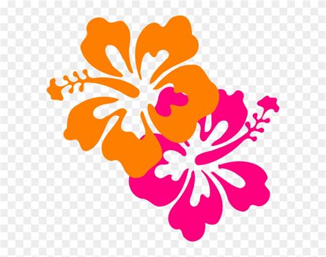 Hawaiian Flowers Clip Art No Background