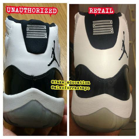 Real vs Fake Jordan 11 Concord - KicksOnABudget