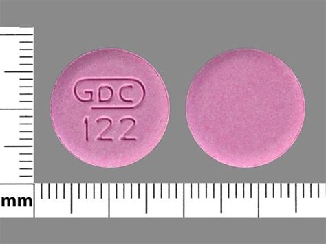 GDC 122 Pill Pink Round 17mm - Pill Identifier