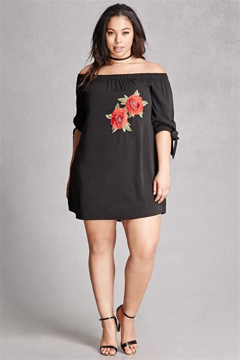 Lyst - Forever 21 Plus Size Embroidered Dress in Black