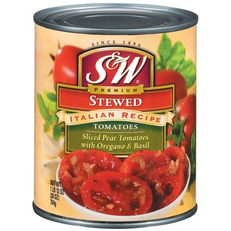 S&W Stewed Italian Recipe Tomatoes, 28 oz - Walmart.com