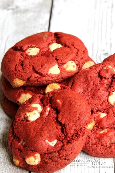 Easiest Red Velvet Cookie Recipe - Foodie Chicks Rule