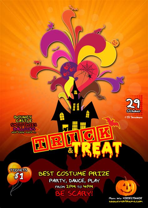 Kids Halloween Flyer Template - Free PSD by silentmojo on DeviantArt