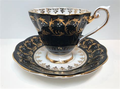 Royal Standard Teacup and Saucer , Black Tea Cup , Vintage Teacups ...