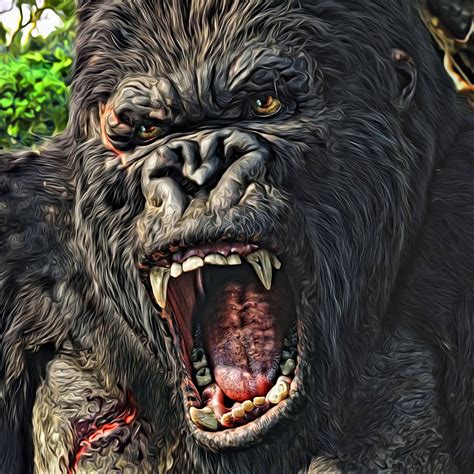 King Kong 2005, King Kong Art, King Kong Skull Island, Giant Monster Movies, Gorillas Art, Kong ...