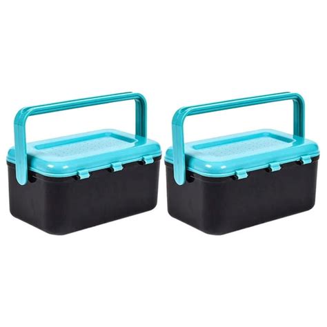 2Pcs Portable Tackle Box Multi-function Lures Box Professional Fishing ...