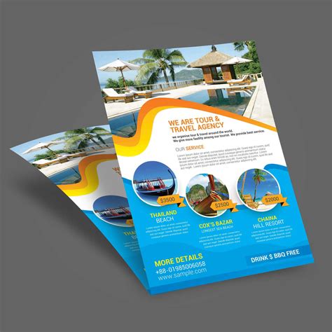 Travel Leaflet Template – Calep.midnightpig.co Within Word Travel ...