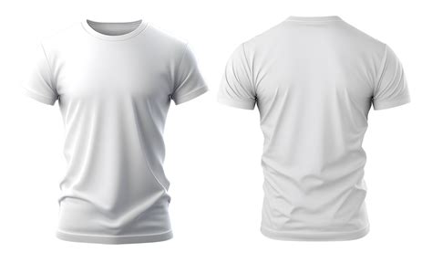 plain white t-shirt mockup template, with view,front, back, edited illustration with transparent ...