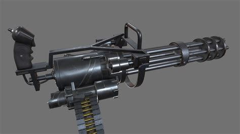 Minigun-m134 3D models - Sketchfab