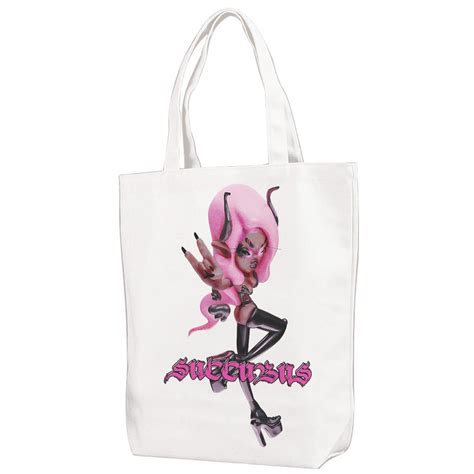 Succubus - Logo Avatar White Jumbo Tote Bag – dragqueenmerch