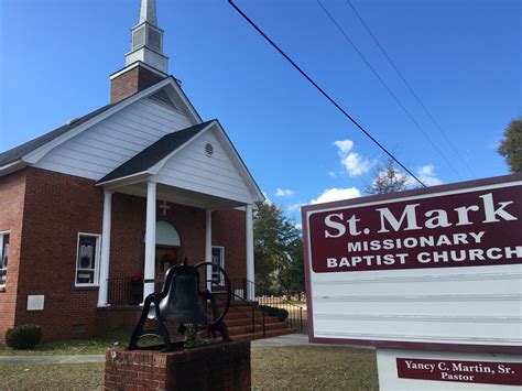 Saint Mark Baptist Church Cemetery in Bishopville, South Carolina ...