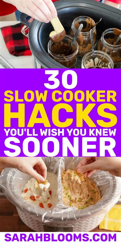 30 Brilliant Slow Cooker Hacks You Probably Didn't Know • Sarah Blooms | Slow cooker hacks ...