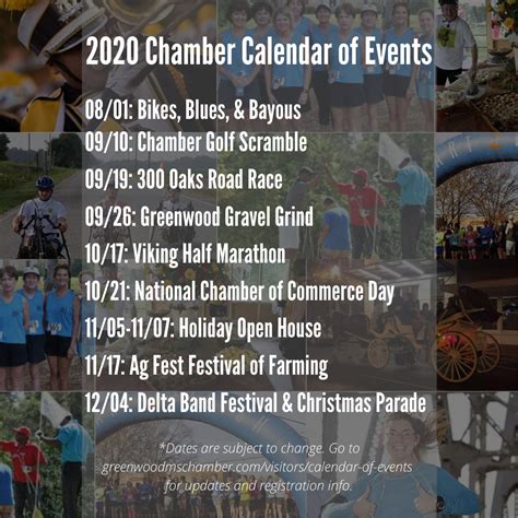 Calendar of Events | Greenwood, MS Chamber of Commerce