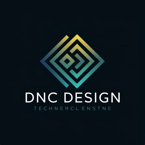 LOGO Design For DNC DESIGN Geometric Chaser Logo with Typography for ...