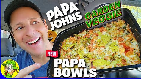 Papa John's® 👨‍🍳 GARDEN VEGGIE PAPA BOWL Review 🍅🍕🥣 Keto Option? 🤔 Peep THIS Out! 🕵️‍♂️ - YouTube