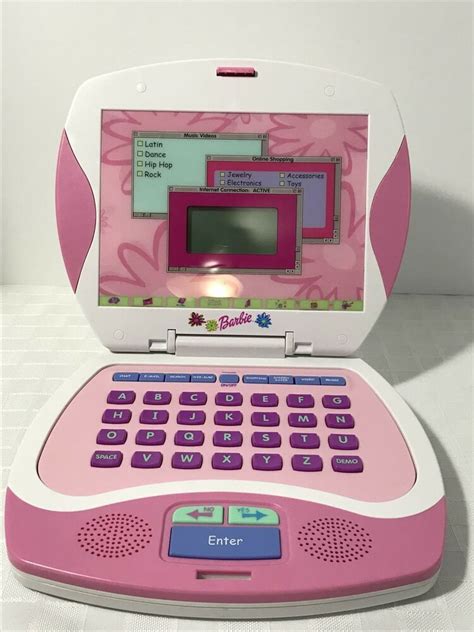 Mattel Barbie Online Laptop Toy Computer BE-*** **** #MATTEL | Childhood memories, Childhood ...