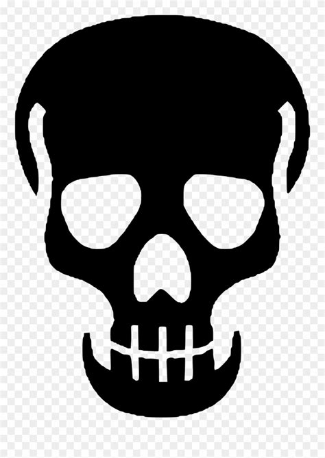 Clipart Skull Vector - Black Skull Png Transparent Png (#573597) - PinClipart