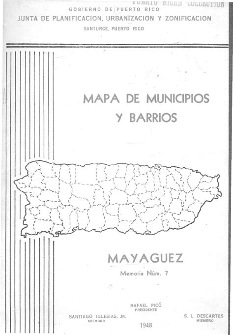 Municipio de Mayaguez - Memoria suplementaria al Mapa de límites del municipio y sus barrios by ...