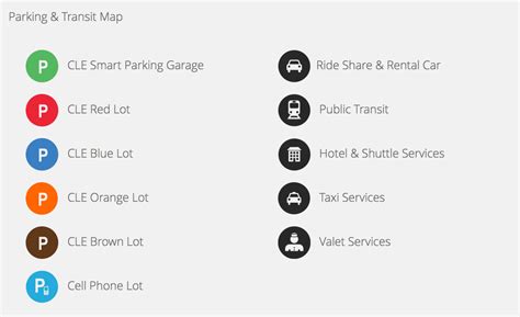 Downtown Cleveland Parking Map