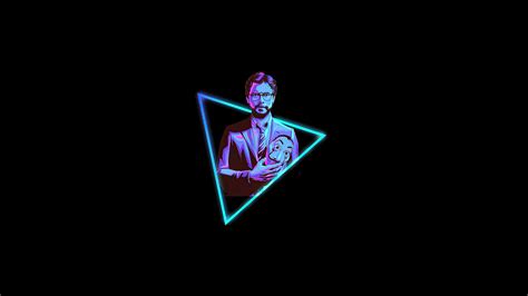 Professor Money Heist Minimal Neon 4k Wallpaper,HD Tv Shows Wallpapers ...