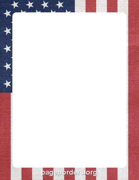 American Flag Border: Clip Art, Page Border, and Vector Graphics ...