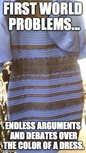 Blue and black or white and gold? - Imgflip