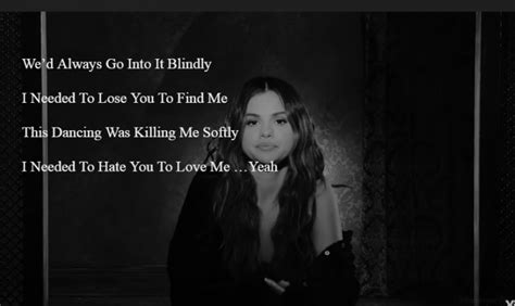 Lose You To Love Me Lyrics | Selena Gomez (Official Video) » Noah's Digest