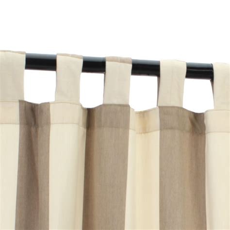 Sunbrella Regency Sand Outdoor Curtain | CURSDGRS-OC | Outdoorcurtains.com