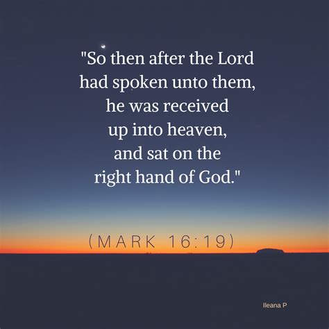 Mark 16:19 | Marks, Lord, God