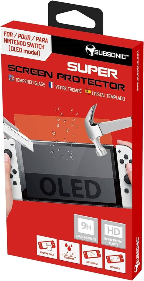 Subsonic - Tempered glass screen protector for Nintendo Switch OLED ...