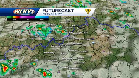 Strong to severe storms possible for Monday around Louisville