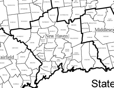 New Haven County Connecticut Maps