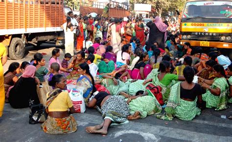 Anganwadi workers' demonstration