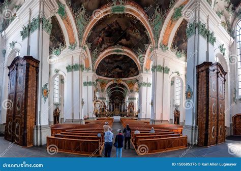 The Interior of the St. Lawrence Church in St. Gallen Editorial Photo - Image of gall, church ...