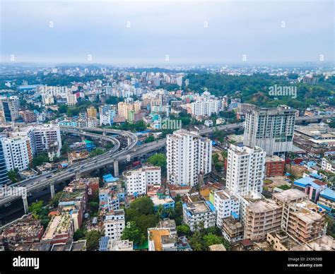 Aerial View Cityscape of Chittagong City Bangladesh. Corporate Office ...