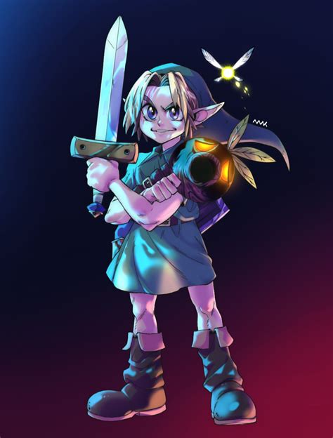 Young Link from The Legend Of Zelda: Majora' Mask! by 4WK on Newgrounds