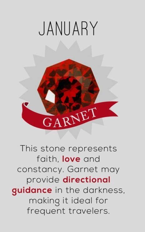 Garnet is such a lovely stone. When you wear your birthstone, it is considered your power stone ...