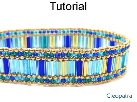 Peyote Stitch Beading Pattern Beaded Bracelet Tutorial | Etsy