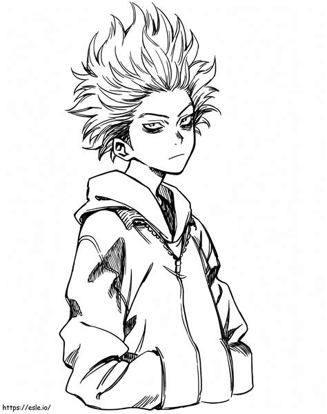 Handsome Hitoshi Shinso coloring page