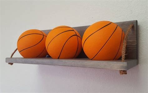 Mini Basketball Holder With Three Foam Basketballs - Etsy