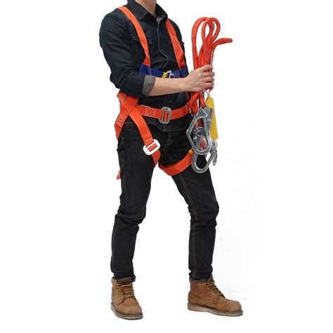 Outdoor Full Body Climbing Safety Belt Rescue Rappelling Aloft Work ...